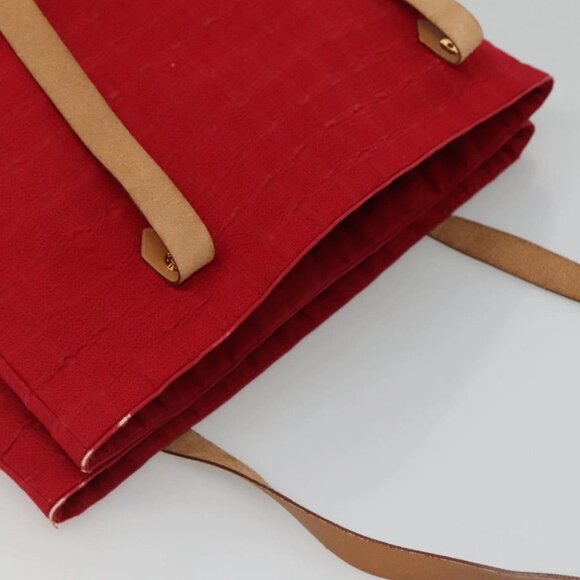 BURBERRY Shoulder Bag Canvas Red Auth ti2872 - Picture 11 of 16